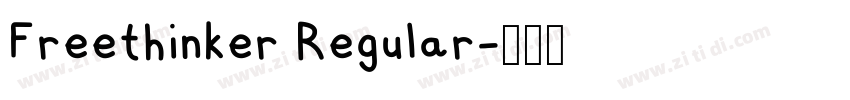 Freethinker Regular字体转换